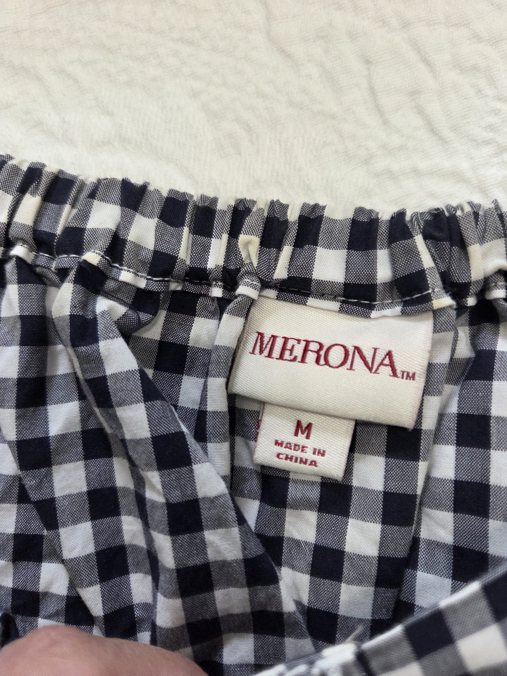 Merona Gingham Button-Front Top - Picture 3 of 6